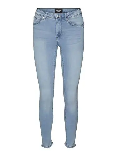 Produktbild: VERO MODA Damen VMTANYA MR S Piping VI352 NOOS Jeans, Blau (Hellblau), M/32