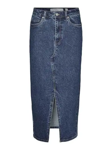 Produktbild: VERO MODA VMVERI HR Calf Denim Skirt GA NOOS