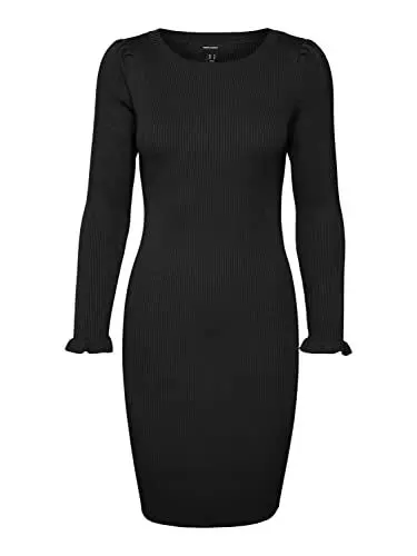 Produktbild: VERO MODA Womens Black Short Dress