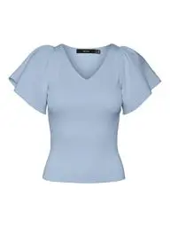 Produktbild: VERO MODA Damen Vmginny V-Neck Noos Pullover, Skyway, XL EU