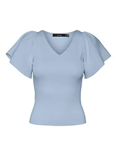 Produktbild: VERO MODA Damen Vmginny V-Neck Noos Pullover, Skyway, XL EU
