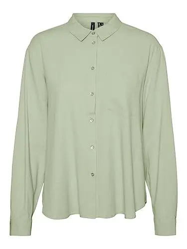 Produktbild: Vero Moda Women's VMJESMILO LS Shirt WVN GA NOOS Bluse, Reseda, XS
