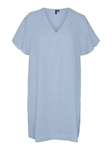 Produktbild: VERO MODA Damen Vmnatali Nia Short Dress WVN Kleid, Skyway, XL EU