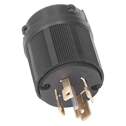 Produktbild: Verriegelungsstecker, Generator Twist Lock Adapter Stecker US Standard 5 Löcher Adapter Industrial Grade Heavy Duty NEMA L21-30 30A 120 208V für Haushaltsgeräte Steckdosen, Konverter