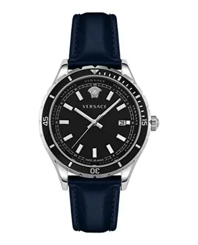 Produktbild: Versace Herren Analog Quarz Uhr mit Leder Armband VE3A002 20