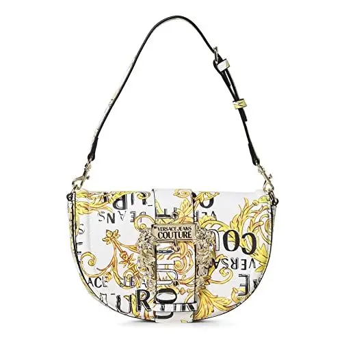Produktbild: Versace Jeans Couture Barock Schultertasche, Clutch, Weiß-Gold