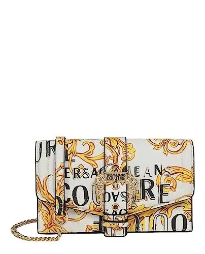 Produktbild: Versace Jeans Couture, Clutch, Portemonnaie, Umhängetasche, Barock Weiß-Gold
