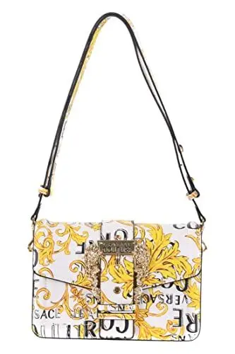 Produktbild: Versace Jeans Couture Glamour Barock Bag, Schultertasche, Umhängetasche, Weiß-Gold