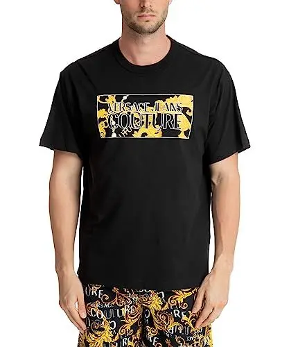 Produktbild: VERSACE JEANS COUTURE Herren T-Shirt Black - Gold S