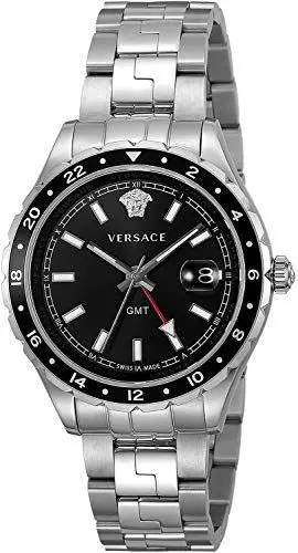 Produktbild: Versace Unisex Erwachsene Analog Quarz Uhr mit Edelstahl Armband V11100017