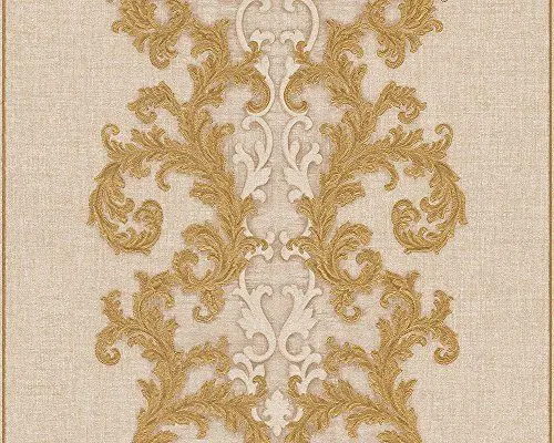 Produktbild: Versace wallpaper Vliestapete Baroque & Roll Luxustapete mit Ornamenten barock 10,05 m x 0,70 m beige creme metallic Made in Germany 962323 96232-3