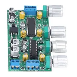 Produktbild: Verstärker Tone Board Vorverstärker Volume Control Board Treble Bass Volume Balance Modul Audioverstärkermodul für Heimkino AC10-24V DC12-32V