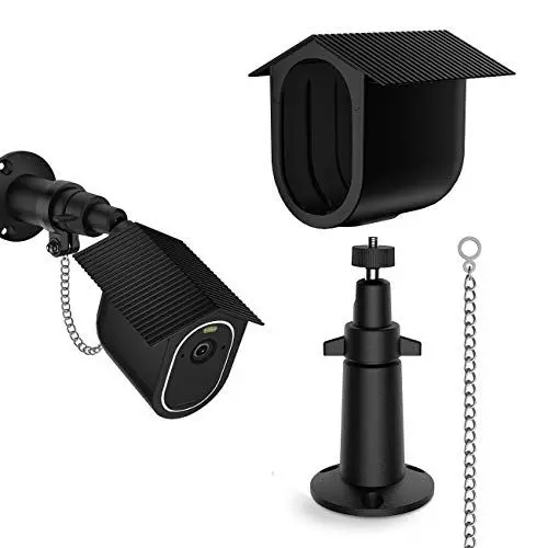 Produktbild: Verstellbare Wandhalterung für Arlo Essential - mit Schutzhülle Satz Überwachungskameras Zubehör 360° Halterung & Hülle wasserdichte, Geeignet für Outdoor-Klimazonen (1xHalterung + 1x Harte Hülle)