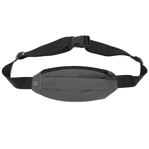 Produktbild: Verstellbarer Riemen, Reflektierendes Design, Nylon-Sport-Hüfttasche, Multifunktionale Gürteltasche, Breite Anwendung (Gray)
