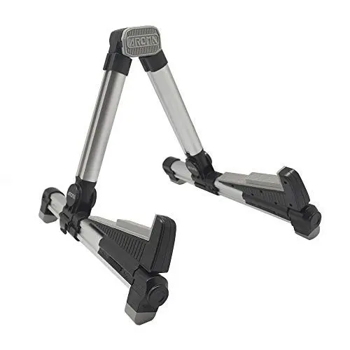 Produktbild: Verstellbarer, Zusammenklappbarer Gitarrenständer in A-Form, 31 X 12 X 7 cm. 2-in-1-Klappständer für Notenblätter mit Doppeltem Verwendungszweck für Streichinstrumente