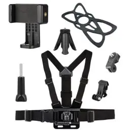 Produktbild: Verstellbarer, elastischer Gürtel, Körperhalterung, Handy-Brustgurt, Harness-Set für Gopros 12 11 10 9 Max 8 7 6 5 und Insta360 One Kameras