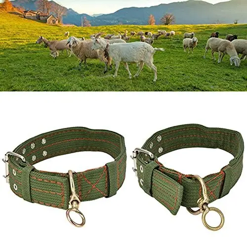 Produktbild: Verstellbares Dickes Hundehalsband, Schafhalsband Hundehalsband Canvas Halsband für, Schaf, Rind, Hund, Kamel(groß)