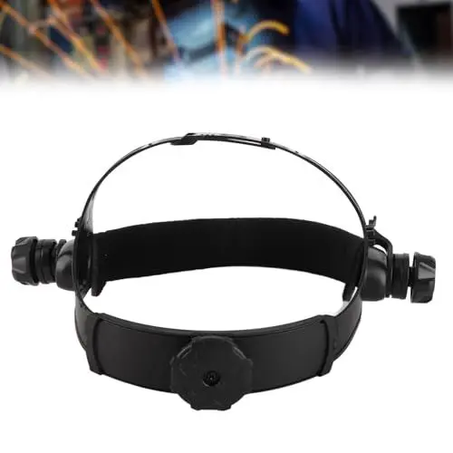 Produktbild: Verstellbares Schweißmasken-Kopfband, Einfache Einstellung mit Humanisiertem Knopfdesign, ABS-Material, Solarbetriebenes Schweißmaskenzubehör, Geeignet für Verschiedene Benutzer