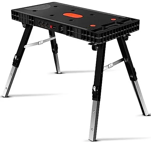 Produktbild: Vertak 5 in 1 Klappbare Werkbank Faltbar lles in Einem Haushalt & DIY hobelbank und Spanntisch 150 kgs Tragkraft-Große Arbeitsfläche-Aufgedruckte Skala & Winkelangaben Klappbar Vielseitig