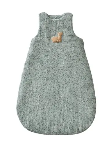 Produktbild: VERTBAUDET Ärmelloser Baby Schlafsack MAGIC FOREST Oeko-Tex grün bedruckt 85CM