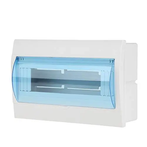 Produktbild: Verteilerkasten, Stromverteilung mit transparenter Abdeckung, Kunststoff 9-12 Ways Home Hotel für Leistungsschalter im Innenbereich an der Wand