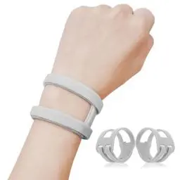 Produktbild: VerteLife Handgelenk Bandagen für TFCC-Risse, 2 Stück Verstellbare Handgelenkstütze Ultradünne Handgelenkbandage für Die Linke und Rechte Hand, Bandage Handgelenk für Belastungsübungen - Grau
