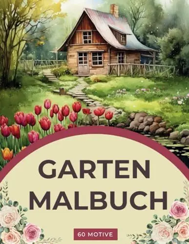 Produktbild: Verzaubernde Rückzugsorte: Ein Gartenparadies Malbuch für Erwachsene: Garten- und Blumen Ausmalbuch mit 60 wunderschönen Motiven zur Förderung der Kreativität und Entspannung