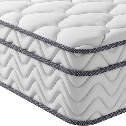Produktbild: Vesgantti 30cm Höhe Matratze H3 7-Zonen 90x200cm Taschenfederkernmatratze Mittelfeste Orthopädischem Kaltschaummatratze Öko-Tex Zertifiziert Matratzen Klassik BoxTop