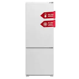 Produktbild: Vestel VEKK5126 Einbau-Kühl-Gefrierkombination (Nische/Höhe 144) / 211 Liter / 4* Gefrierfach/Schlepptür/Türanschlag wechselbar/Höhenverstellbare Füße/LED Innenbeleuchtung