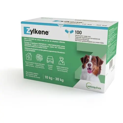Produktbild: Vetoquinol - Zylkene 225mg 100 Kapseln für Hunde und Katzen, 1er Pack (1 x 0.15 kilograms)