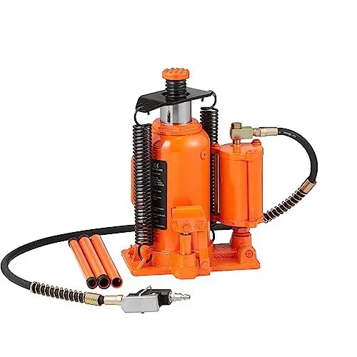 Produktbild: VEVOR 20 t Stempelwagenheber Flaschen-Wagenheber Hydraulikheber Stempelheber für PKW SUV 265–500 mm Kompakt-Wagenheber Unterstellheber Tragbarer Hydraulikzylinder Hydraulikheber Orange Stempelheber