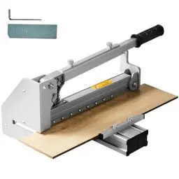 Produktbild: VEVOR Laminatschneider 12mm Schnitttiefe Laminatknacker Aluminium-Legierung Schneidegerät Winkelschneiden Vinylschneider Laminatböden elastische Kunststoffböden (LVP, SPC, WPC, VCT, Vinylböden)