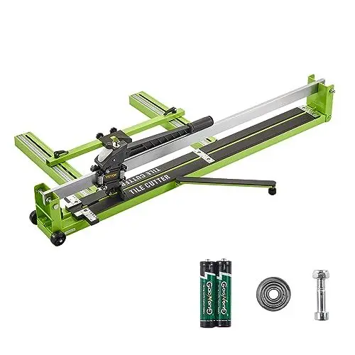 Produktbild: VEVOR Manuelle Fliesenschneidmaschine 1000mm, Fliesen Schneidemaschine Min. Schnittbreite 35mm, Professioneller Fließenschneider Bodenplatte 10cm, Infrarotpostionierung, Bodenfliese, Keramik,16 kg