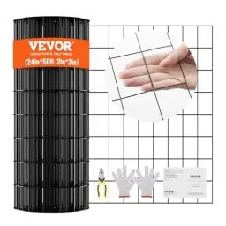 Produktbild: VEVOR Maschendraht 0,6 x 15 m, Volierendraht 50,8x76,2mm Maschenweite 1,52mm Drahtstärke verzinkt Maschendrahtzaunrolle, vinylbeschichtetes Metalldrahtgeflecht für Hühnerstallbarrieren
