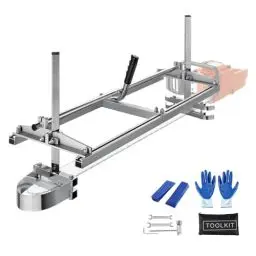 Produktbild: VEVOR Mobiles Sägewerk 35-91cm Tragbare Kettensäge 36 Zoll Stahl rostbeständig Kettensägenmühle 0,5-30cm Schnittstärke mit flexiblem Schneidführungssystem und der Luftpistole für Bauarbeiter
