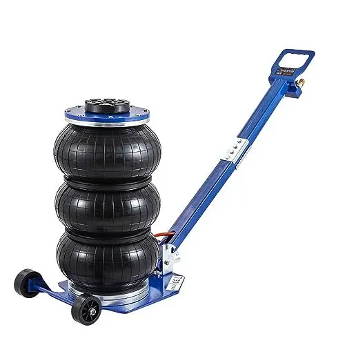 Produktbild: VEVOR Pneumatischer Wagenheber Air Jack 3t, Blau Mehrfachbeutel Luftheber 140-450 mm Hubhöhe Sack Luftwagenheber, 10 Sekunden Hub Luftheber Wagenheberheber Wagenheber für SUV, LKW Blau