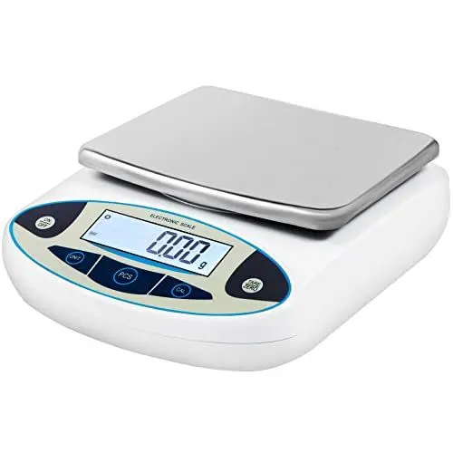 Produktbild: VEVOR Präzisionswaage 5000g 0.01g Hochpräzise Digitale Elektronische Waage Labor-Analysewaagen Laborwaage Schulwaage Schmuckwaage Feinwaage digital Milligramm Waage Digitalwaage Kalibriergewicht