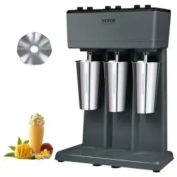 Produktbild: VEVOR Pro Drink Mixer Getränkemixer 750 W 820 mL Einkopf-Milchshakemaschine, 3 Drehzahl Einstellbar 15000/18000 / 21000 U/min, Edelstahlbecher Milk- & Proteinshake, Getränkemixer, Cocktail