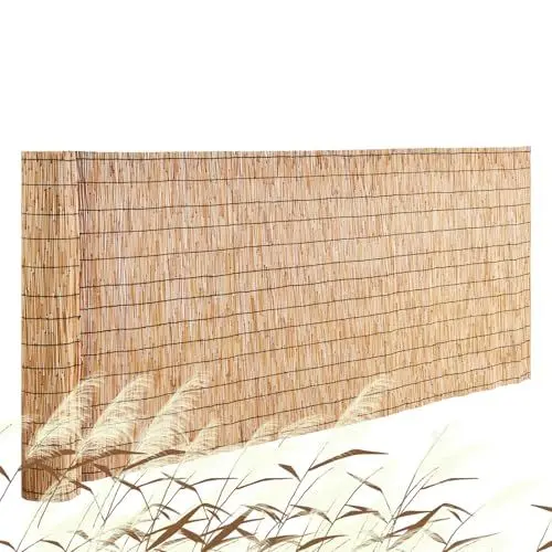 Produktbild: VEVOR Schilfmatten Sichtschutz Zaun, 3 x 1 m, 1er-Set Schilfrohrmatte, Balkon-Schilfmatte für die Terrasse im Hinterhof, dekorativer Zaun für Gartenzaun, Trennwand, Sichtschutz