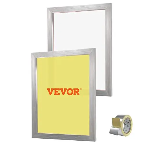 Produktbild: VEVOR Siebdruck-Set 2 Stk. Aluminium-Siebdruckrahmen, 50,8 x 61 cm Siebdruckrahmen mit 230 Netzstoff, Hochgespanntes Nylongewebe & Dichtungsband für T-Shirts, DIY-Druck usw.