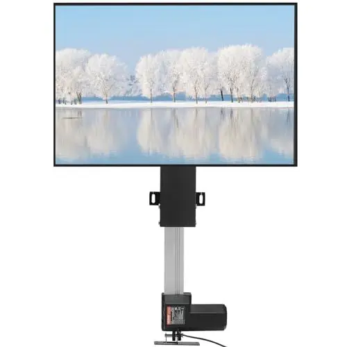 Produktbild: VEVOR TV-Ständer für LCD-LED-Plasmafernseher, automatischer TV-Ständer, Aufzug für Fernseher, TV Lift Halterung Höhe von 107,4 bis 187,2 cm, Höhenverstellbar & Stabil Max. 50 kg