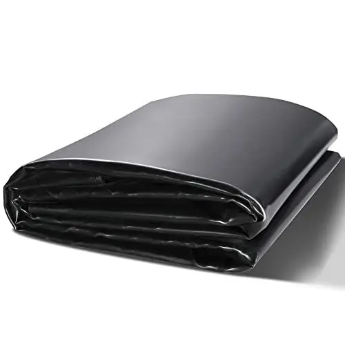 Produktbild: VEVOR Teichfolie, 10 x 15 Fuß, 45 mm Dicke, biegsame Teichfolien aus EPDM-Material, leicht zu schneidende Unterlage für Fisch- oder Koi-Teiche, Wasserfallbasis, Springbrunnen, Wassergärten, Schwarz
