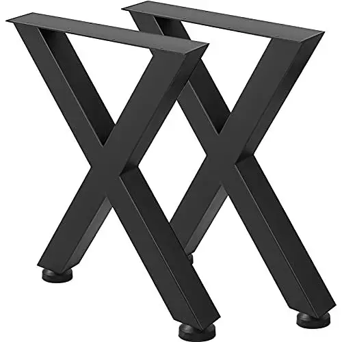 Produktbild: VEVOR Tischbeine 400 * 395 mm Tischgestell X-Frame Tischkufen Tischzubehör