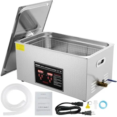 Produktbild: VEVOR Ultraschallreiniger Ultraschall Edelstahl-Reinigungsgerät 707 W, 22 L Ultraschallreinigungsgerät mit Digitaler Anzeige 0-30 Min, Reinigung Ultraschall für Schmuck, Brillen, Uhren usw.