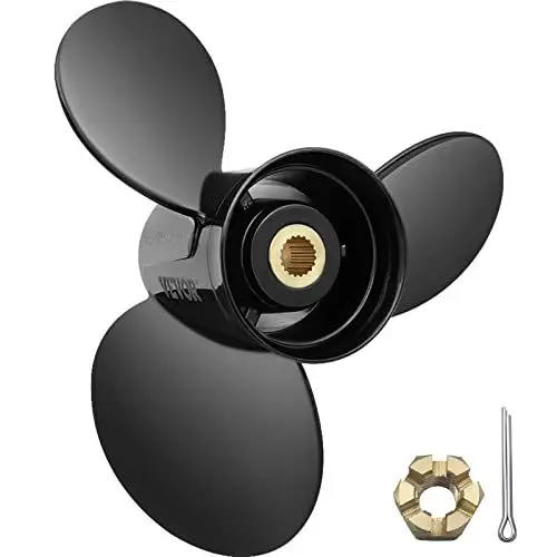 Produktbild: VEVOR Außenbordpropeller, Ersetzt OEM 3817469, 3-Blatt-Aluminium-Bootspropeller mit 36,2 x 53,3 cm, Kompatibel mit Volvo Penta SX-Antrieb aller Modelle, mit 19 Zahnverzahnungen, Rechts