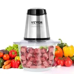 Produktbild: VEVOR Zerkleinerer Elektrisch Küchenmaschine Fleischwolf 400 W Multizerkleinerer, 1200 mL Füllkapazität Standmixer,Mini Universalzerkleinerer für Fleisch, Zwiebeln, Babynahrung, Obst, Gemüse