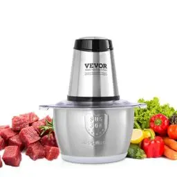 Produktbild: VEVOR Zerkleinerer Elektrisch Küchenmaschine Fleischwolf 400 W Multizerkleinerer, 2 L Füllkapazität Standmixer, Mini Universalzerkleinerer für Fleisch, Zwiebeln, Babynahrung, Obst, Gemüse