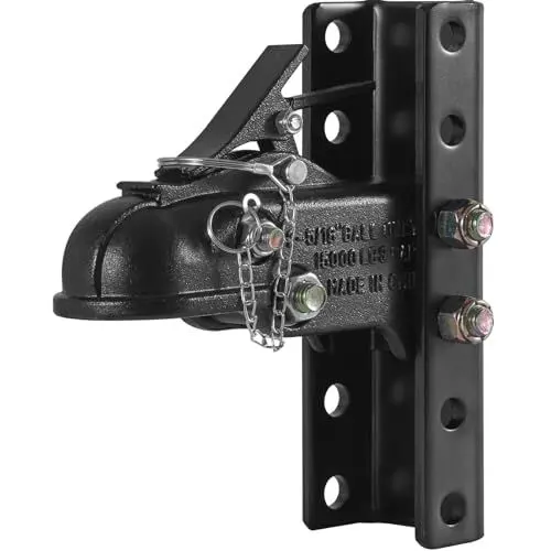 Produktbild: VEVOR Zugkugelkupplung Zugmaul Stahl Kupplungsklaue max. 6804 kg Anhängelast Zugkugelkupplung Anhänger 300 x 96 x 250 mm Kompatible Kugelgröße 58,74 mm Ideal für Ihre Pickups, Kombis und SUVs