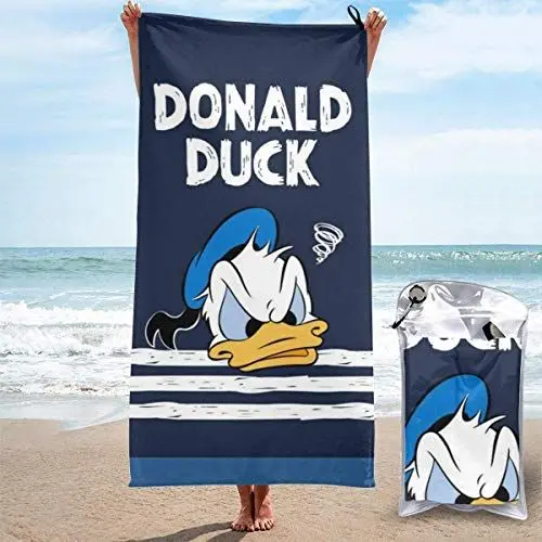 Produktbild: vfrtg Übergroße Premium-Strandtücher Schnelltrocknendes Handtuch - Donald Duck