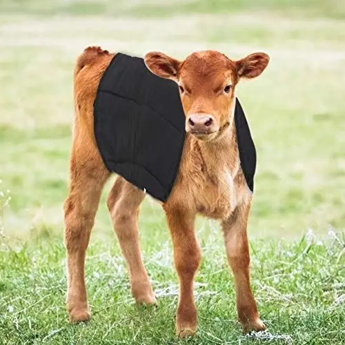 Produktbild: VGEBY Bauernhof Kalb Kuh Baby Warme Kleidung Manteldecke aus Oxford-Stoff, Verstellbar, Wasserdicht, Reflektierende Streifen, Entworfen für Kälber, Verbesserung der Überlebensrate